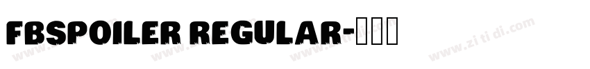 FbSpoiler Regular字体转换